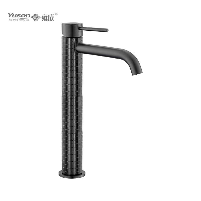 3376-31 Vòi bằng đồng thau Máy trộn lưu vực cao gắn trên boong có đòn bẩy đơn không có chất thải bằng đồng thau